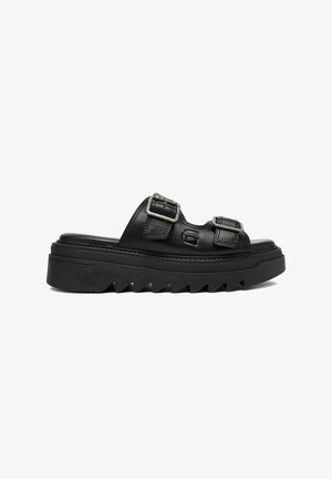 G-STAR, G STAR RAW WOMEN'S BLACK FLIP-FLOPS - Pantofle na podpatku - black