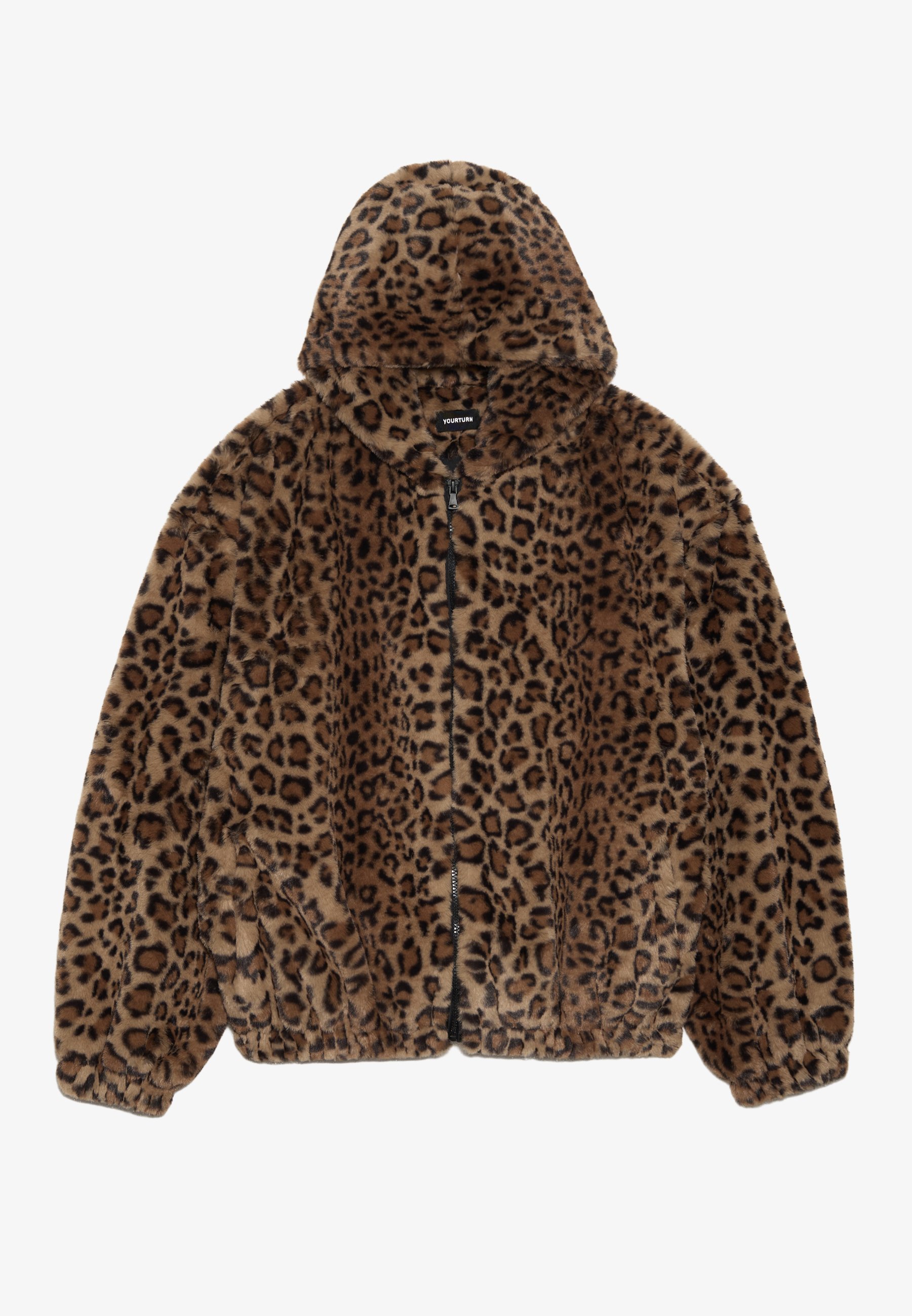 YOURTURN UNISEX OVERSIZED FIT FAUX FUR HOODED JACKET - Winter