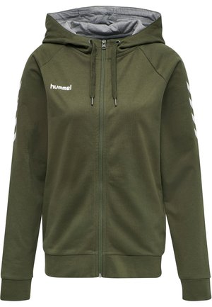 Sudadera con cremallera - olive