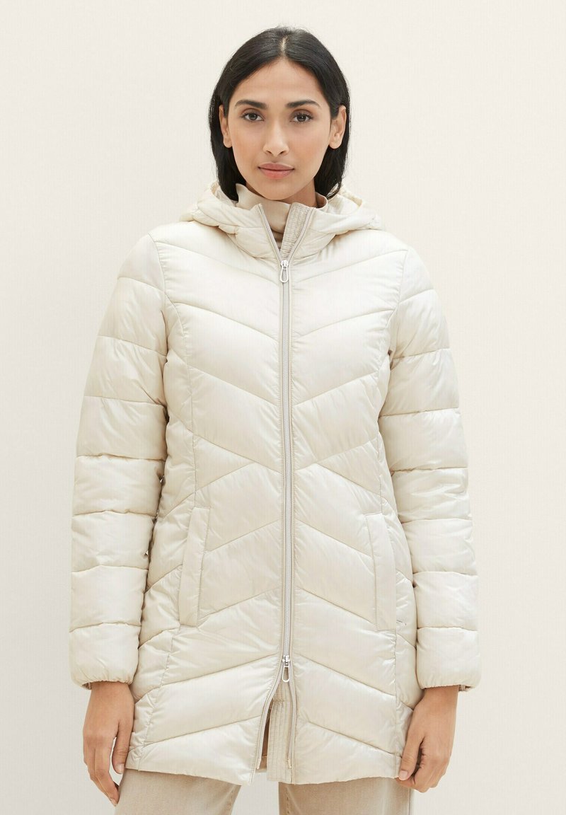 TOM TAILOR Vinterfrakke - cold beige