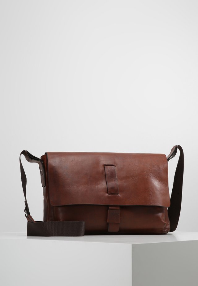 LORETO MESSANGER SHF JANIS - Axelremsväska - darkbrown
