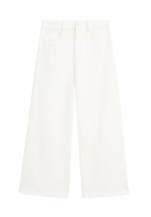 Massimo Dutti, FLOWY WIDE-LEG JEANS - Wide Leg - white