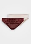 EMERSYN BRIEF 2 PACK - Klasični kroj - red/beige