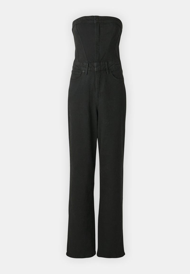 Good American Jumpsuit zwart denim/blackdenim