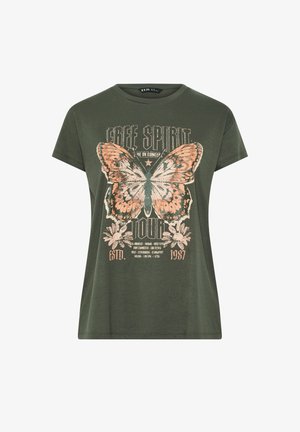 Yours Clothing, - T-shirt z nadrukiem