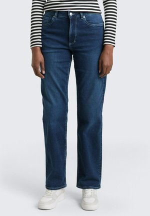 ELLA - Jeans Straight Leg - used dark stone blue denim
