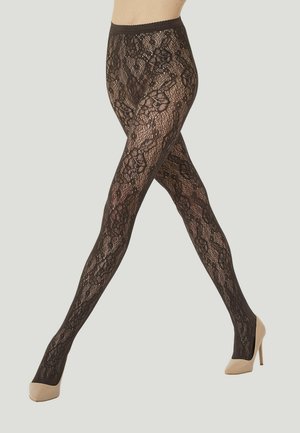 Wolford, INFINITE ROSE NET TIGHTS - Collant - dark wood