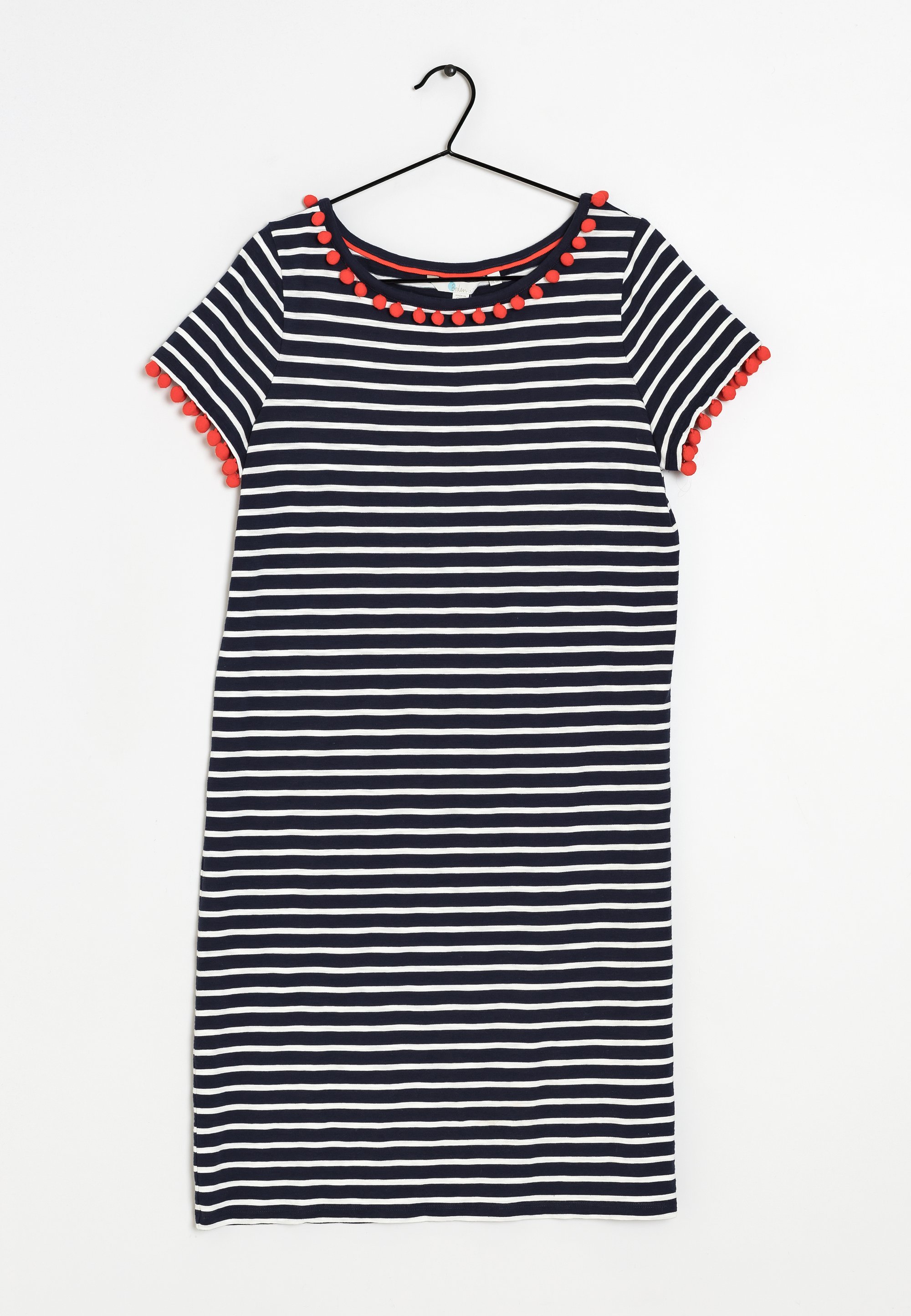Boden Jersey dress - dark blue/red/white/dark blue