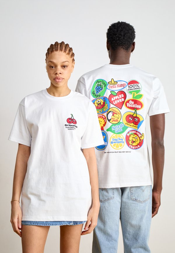 FRUIT STICKERS UNISEX - Print T-shirt