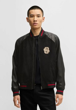 BOSS MENIT LNY - Leather jacket - black one