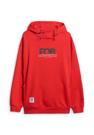 4F, 4F BLUZA DRESOWA NIEROZPINANA Z KAPTUREM MĘSKA - Hoodie - red