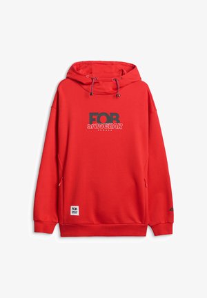 4F, 4F BLUZA DRESOWA NIEROZPINANA Z KAPTUREM MĘSKA - Hoodie - red