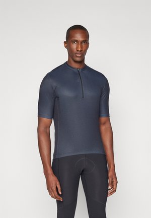 COLLAR 1/2 ZIP ESSENTIAL - Dviratininko marškinėliai - black