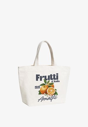Neverless, STRANDTASCHE SHOPPER - DESIGN FRUTTI DI ITALIA – CANVAS TOTE BAG UNISEX - Beach accessory - natur