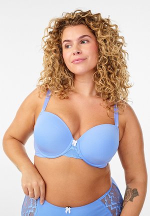 VORGEFORMTER  MIT  UND SCHLEIFE - Sujetador con aros - cornflower blue