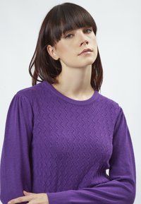 INFLUENCER FANCY - Strickpullover - purple
