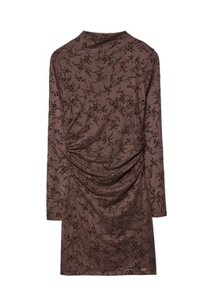 FLOCKED MINI  - Haljina od žerseja - dark brown