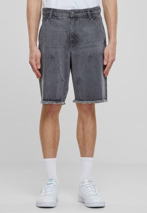 Urban Classics OPEN EDGE TWO KNEE - Jeansshorts - new grey washed