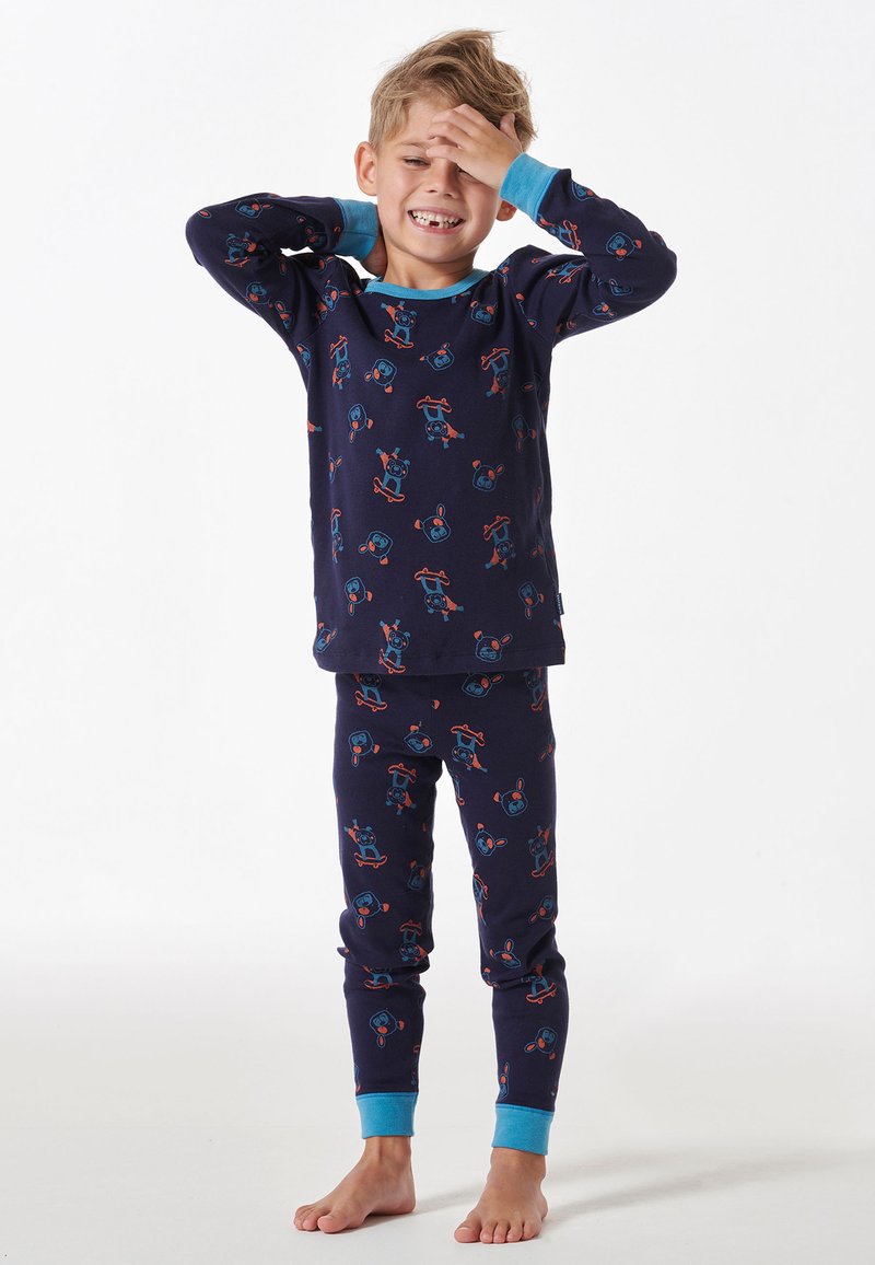 Schiesser BOYS WORLD - Conjunto de pijama - dunkelblau