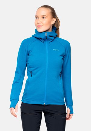 RABOT - Mikina so zipsom - dark aqua lagoon