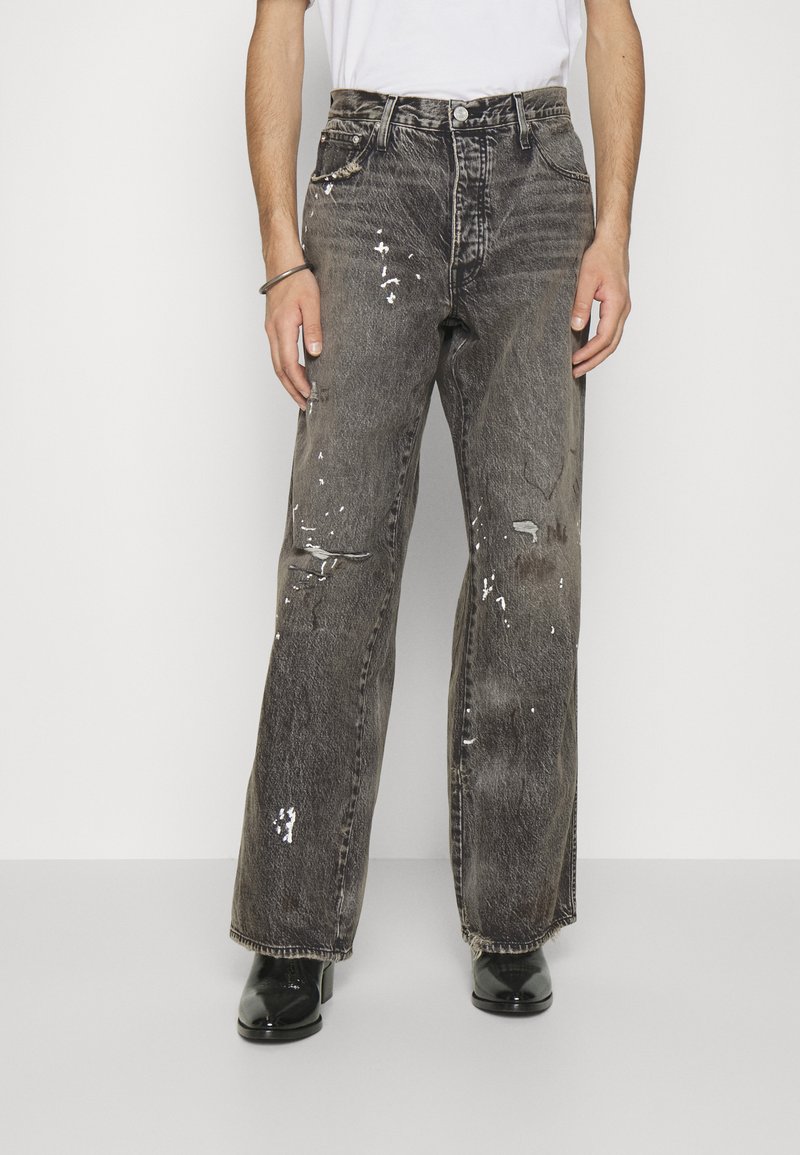 FRAME WIDE LEG Vaqueros boyfriend black denim/denim negro Zalando.es