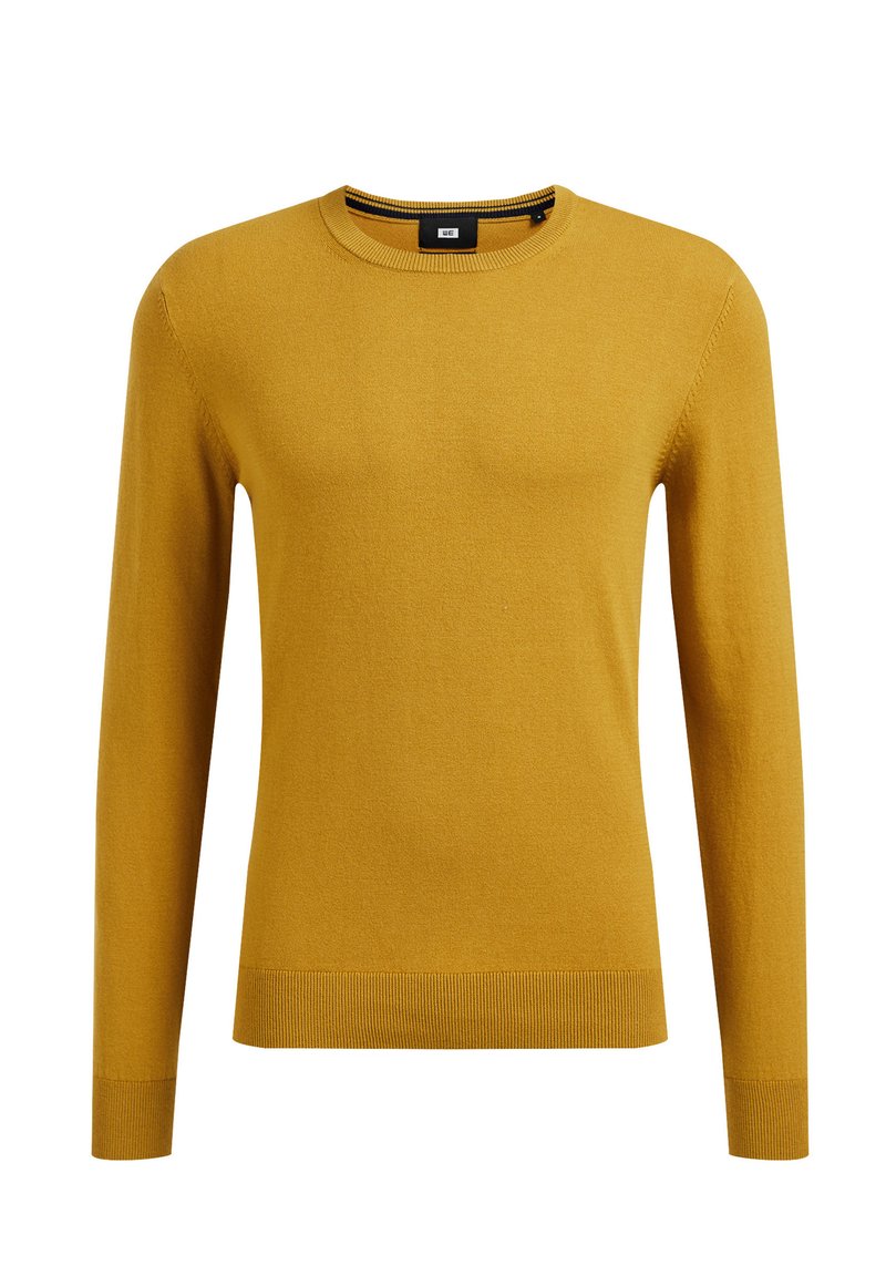 Herren Strickjacken | WE Fashion Strickpullover yellow/gelb - NU22404 Herren Strickjacken | WE Fashion Strickpullover yellow/gelb - NU22404