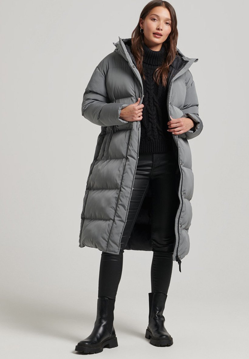 Superdry LONGLINE - Winter coat - grey 
