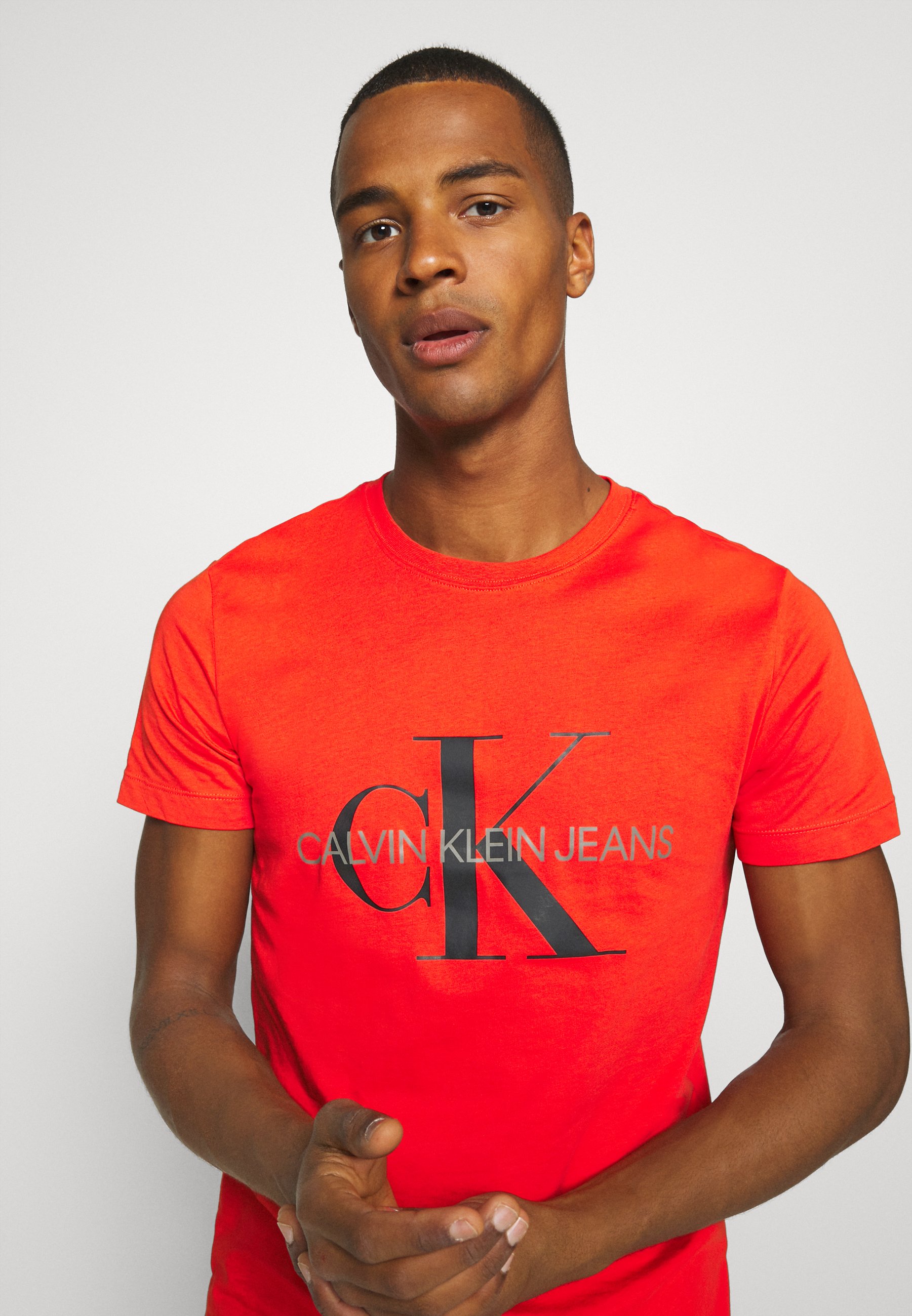 calvin klein jeans red shirt