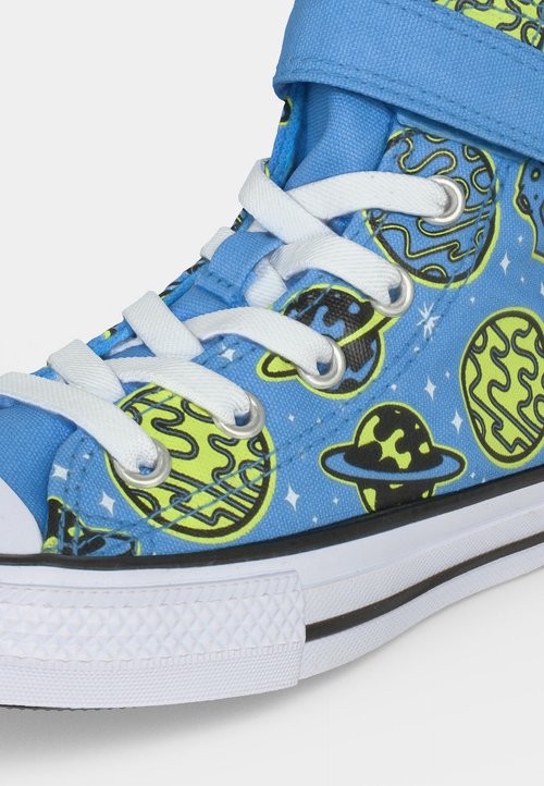 Converse CHUCK TAYLOR ALL STAR EASY ON PLANETS UNISEX - Zapatillas altas - light blue/neon mantis/black — photo 7