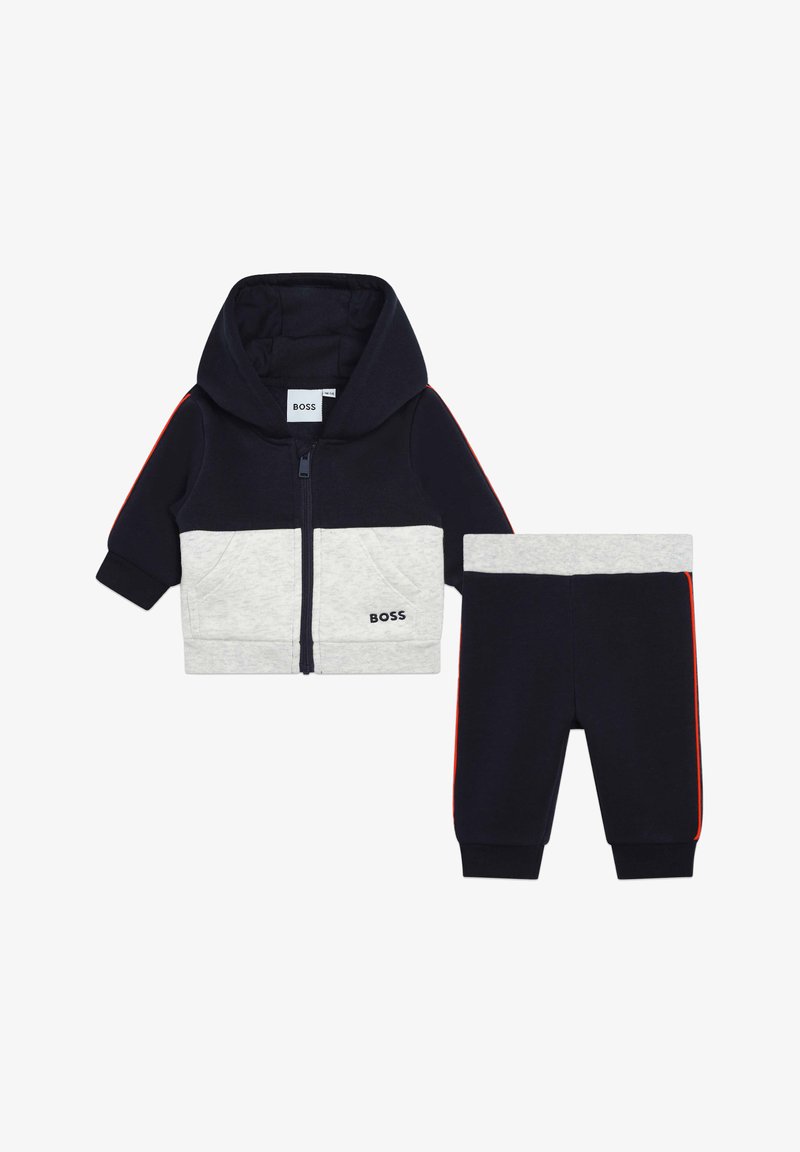 BOSS Kidswear Spodnji deli trenirk - navy