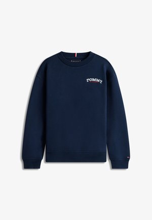 Tommy Hilfiger, LOGO EMBROIDERY TERRY CREW NECK SWEATSHIRT - Felpa - dark night navy