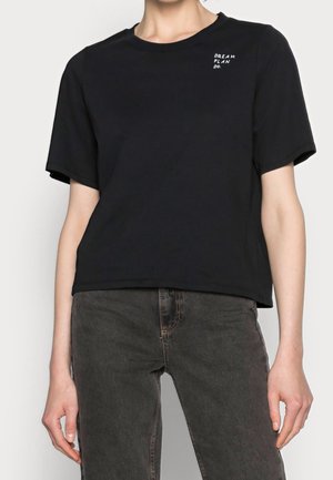 T-shirt con stampa - black