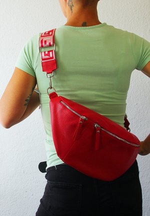 DrachenLeder Bum bag - rot