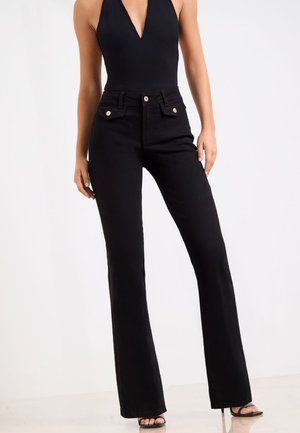 Lipsy PETITE FIT - GLAM FLARE - Traperice krojene za nošenje s čizmama - black