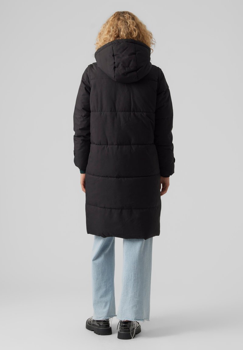 Vero Moda VMMARGARET LONG COAT - Wintermantel - peat/dunkelgrün
