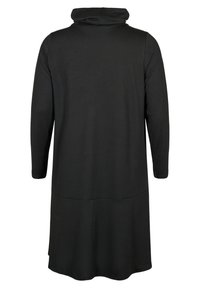 Zizzi HOCHGESCHLOSSENES MIT TASCHEN - Džersejové šaty - black