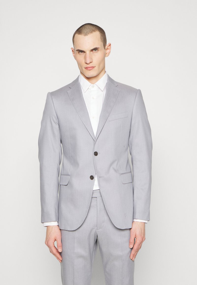 armani suit grey