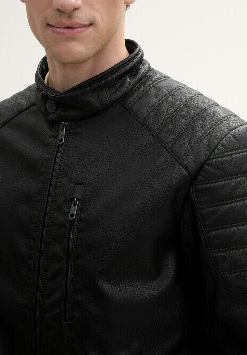 Tom Tailor Hommes Veste De Motard En Cuir Synthétique 1026337, 29999