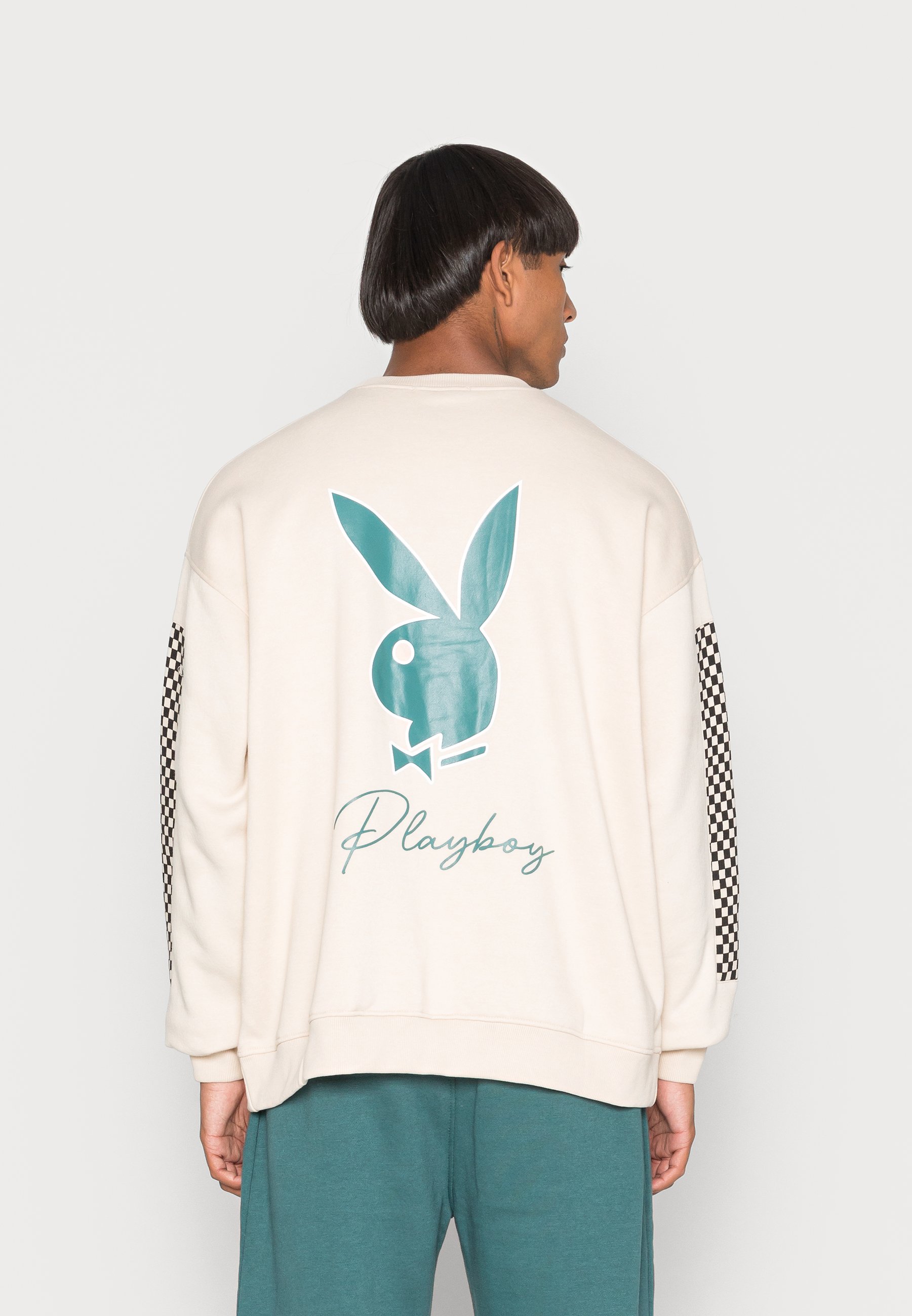 playboy white zip up hoodie