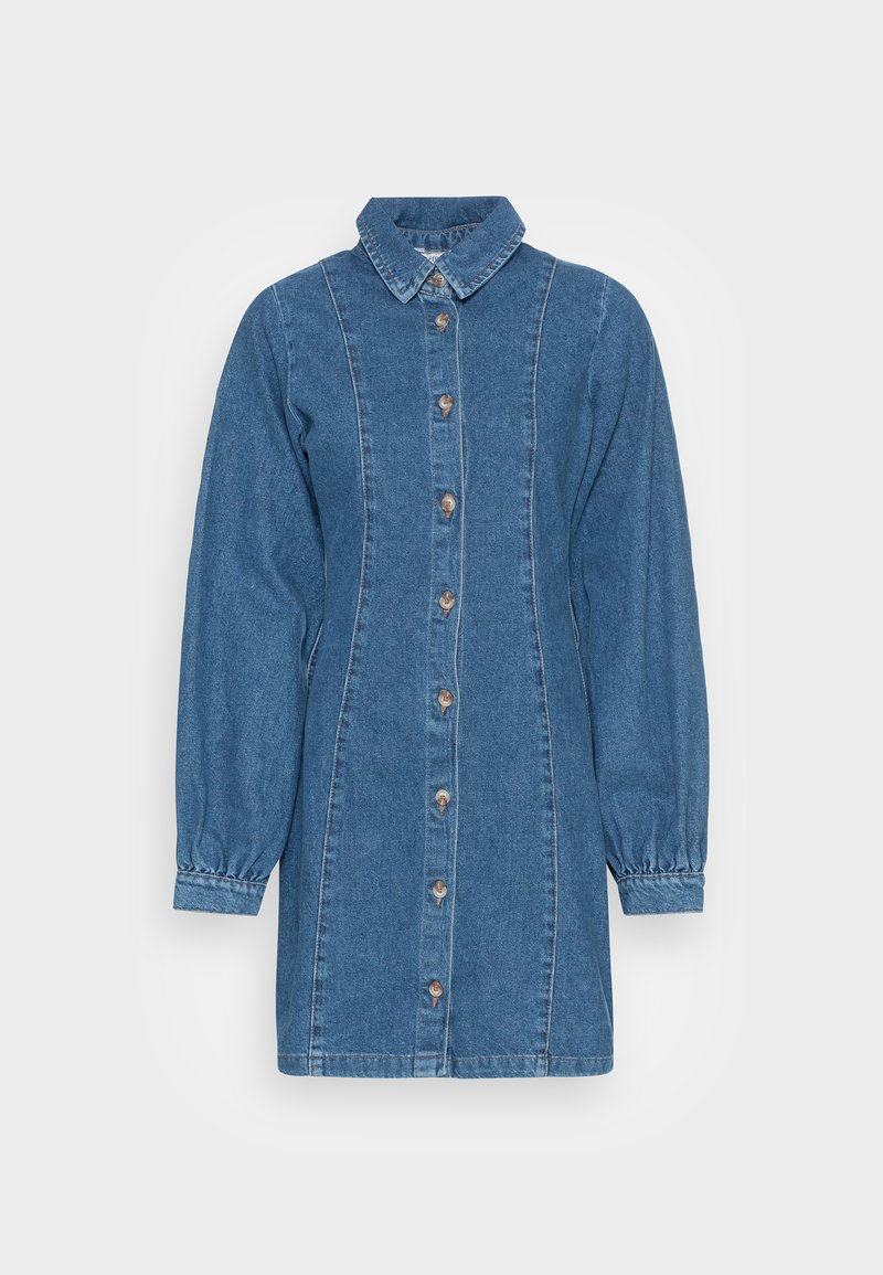 Envii Jurk blauw denim/bluedenim