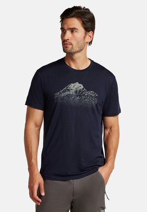 icebreaker Print T-shirt - midnight navy