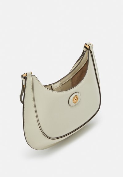 Tory Burch ROBINSON SPAZZOLATO CONVERTIBLE CRESCENT BAG - Sac à main - shea butter