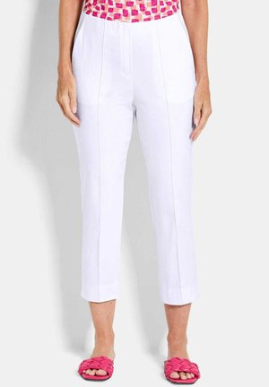 7/8-BENGALIN BELLA MIT BIESEN - Stoffhose - white