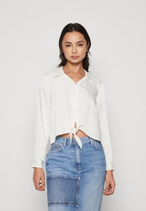 ONLKIKI SAKA LIFE KNOT SHIRT  - Skjorte - cloud dancer