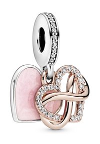 Pandora SPARKLING INFINITY HEART DANGLE - Talizman - sterling silver and rose gold plated