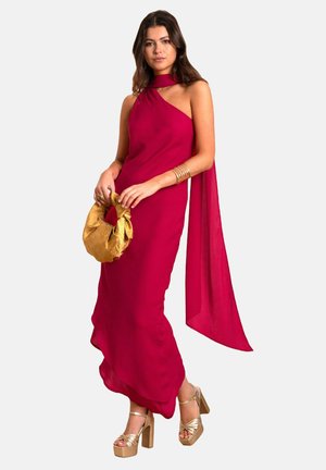 THE-ARE ASIMÉTRICO CON FULAR - Robe de cocktail - rosa