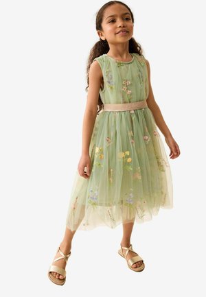 STANDARD - Cocktailklänning - green floral embroidered