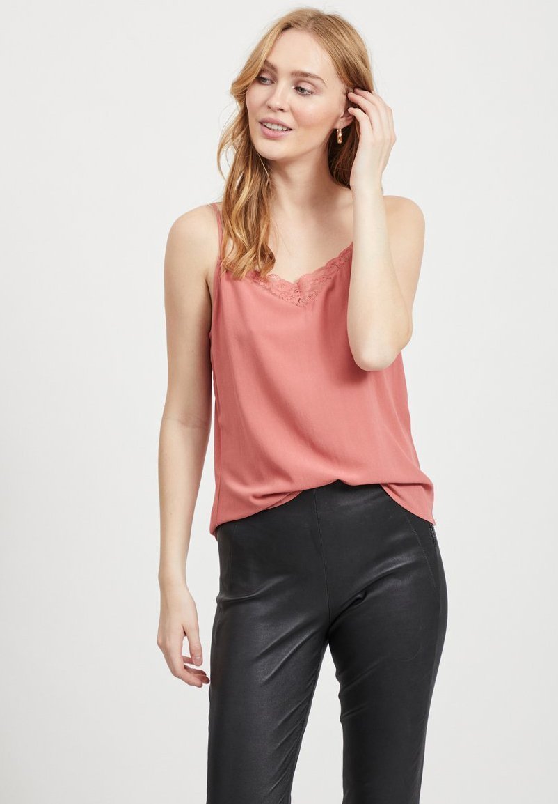 Vila VIMERO SINGLET Topper dusty cedar Zalando.no Vila VIEMISA SINGLET - Topper - dusty cedar