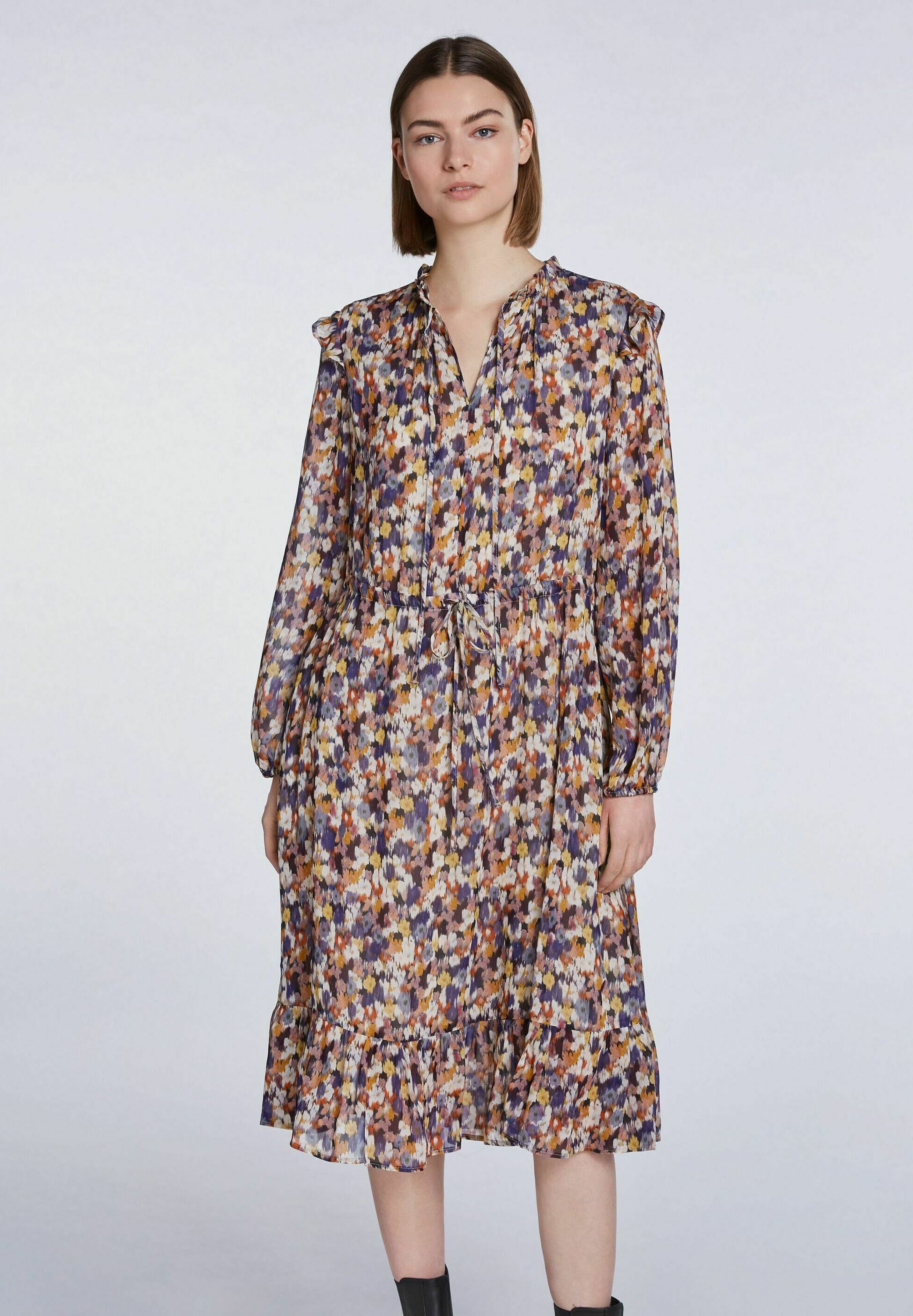 SET MIT FLURRY BLOSSOM PRINT - Freizeitkleid - rose violett/rosa meliert -  Zalando.de