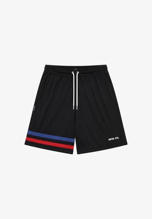 UNFAIR ATHLETICS, DMWU ATHLETIC SHORTS - Pantaloni sportivi - black red blue